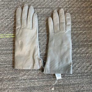 Vintage Fur Lined Leather Gloves